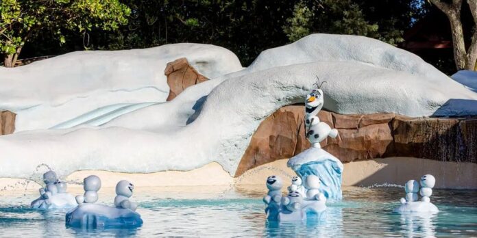 Olaf and Snowgies at Blizzard Beach