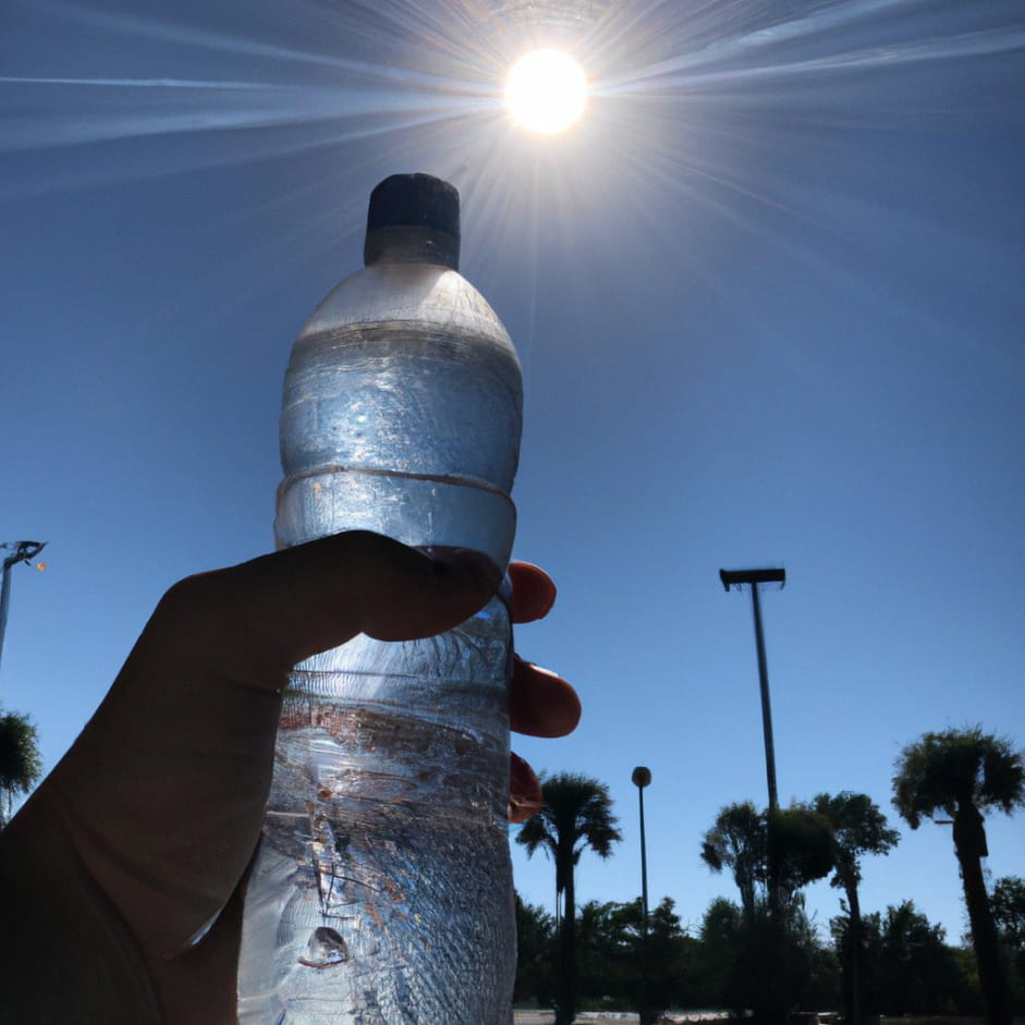 Staying hydrated at Universal Studios in the Florida sun