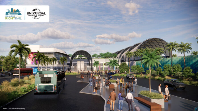Universal Orlando announces partnership for SunRail Station near Orange County Convention Center and Epic Universe theme park