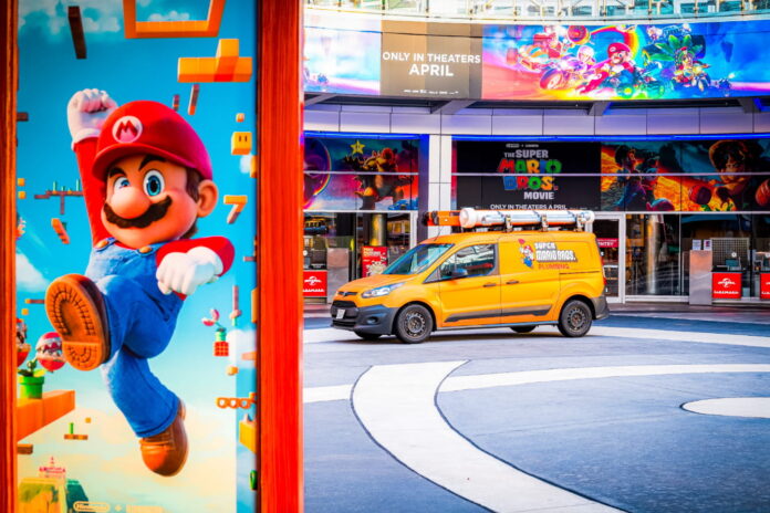 Super Mario Bros. Plumbing van at CityWalk