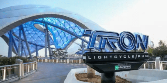 External Shot of TRON attraction and signage at Disney World