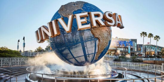 Universal Studio Orlando rotating globe