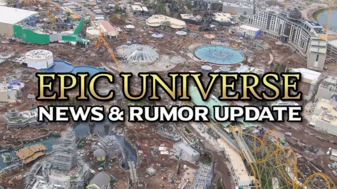 Universal Epic Universe News Mega Update  POTTER MURAL COASTERS TESTING  UNIVERSAL TEASES NEWS 