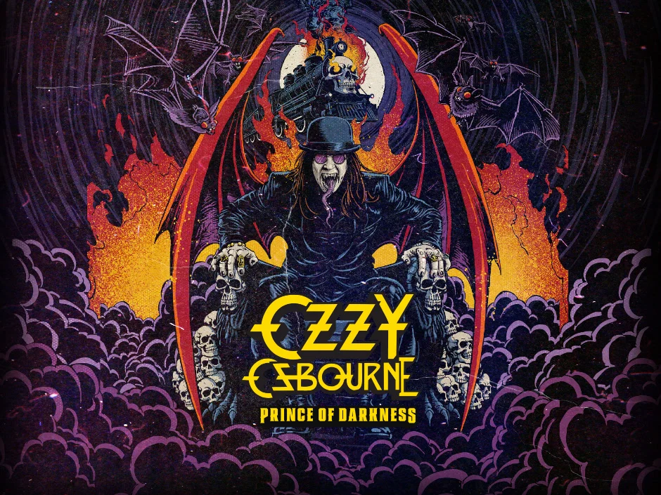 HHN 35 Lineup: Ozzy Osbourne Completes All 10 Houses 5 Ozzy Osbourne: Prince of Darkness haunted house key art for HHN 35