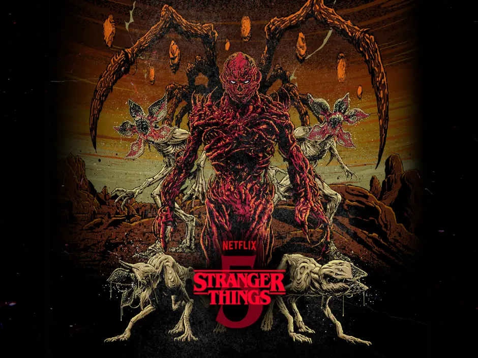 HHN 35 Lineup: Evil Dead Burn Joins 9 Confirmed Houses 2 Stranger Things 5 haunted house key art for HHN 35