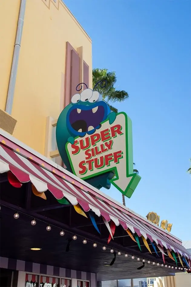 Best Minion Land Souvenirs at Universal Studios Florida 1 Entrance to Super Silly Stuff in Minion Land