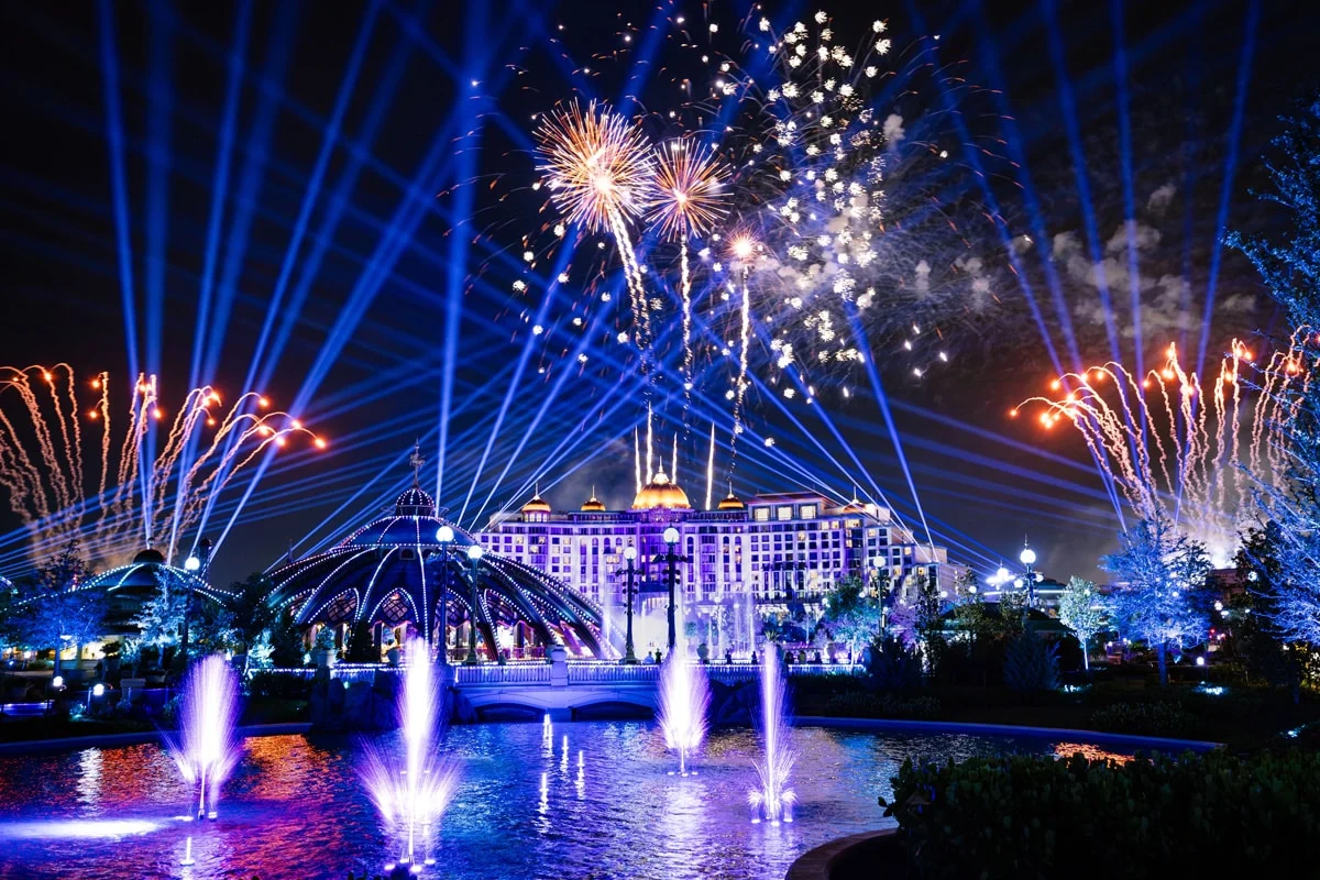 Epic Universe Cuts September 2026 Hours to 10-Hour Days 2 Universal Celestial Goodnight fireworks above Epic Universe