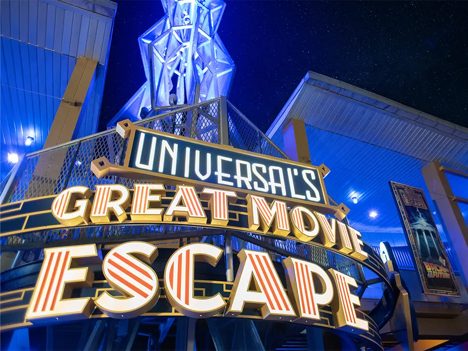 Great Movie Escape Secrets Connect Jurassic World and Back to the Future 3 Back to the Future OUTATIME room at Universal Great Movie Escape