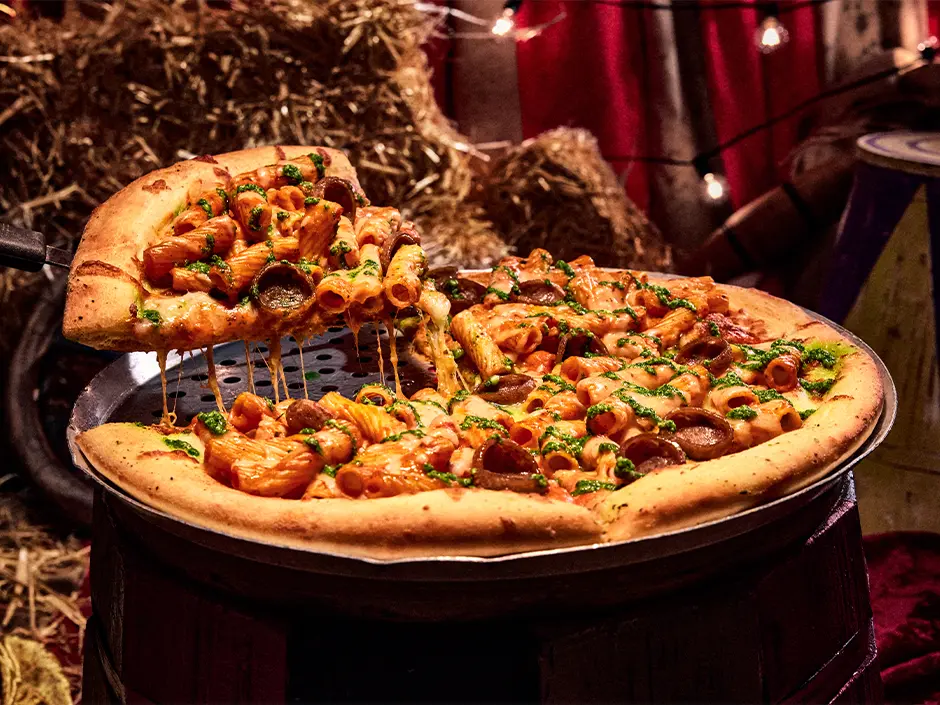 HHN 2026 Food, Shows and Merchandise: What to Prioritize 2 Rigatoni Ritual Pie served at Halloween Horror Nights 2026