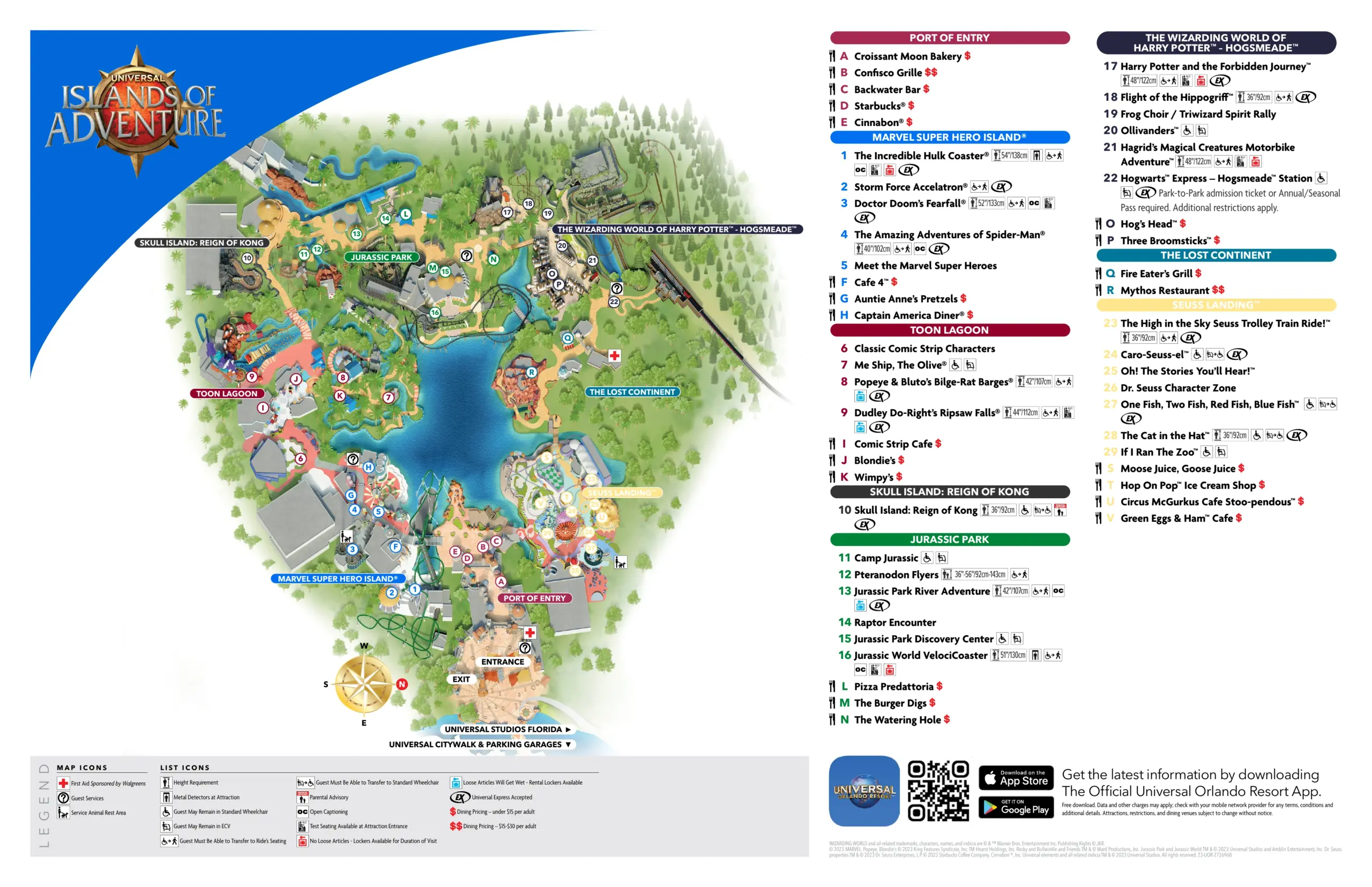 Universal Orlando Park Maps: Epic Universe & Printable PDFs 3 Islands of Adventure Map