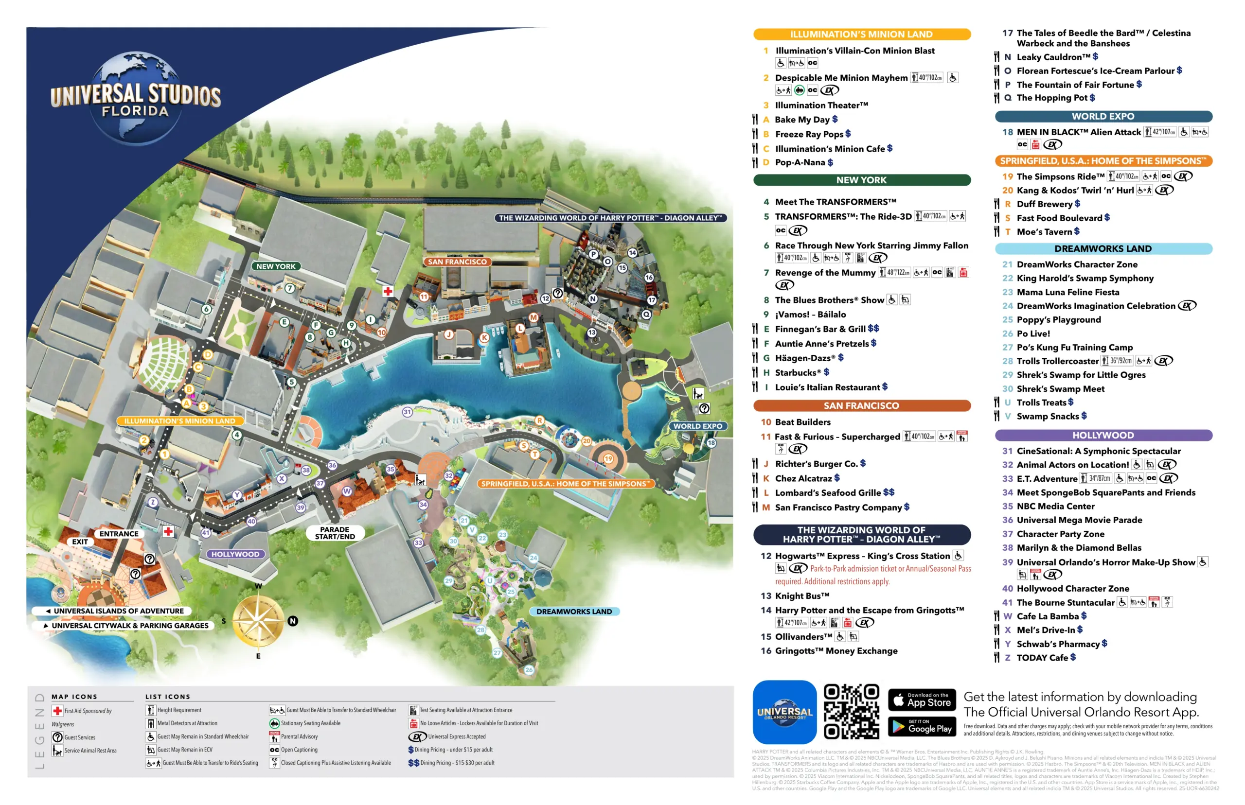 Universal Orlando Park Maps: Epic Universe & Printable PDFs 2 Universal Studios Florida Map